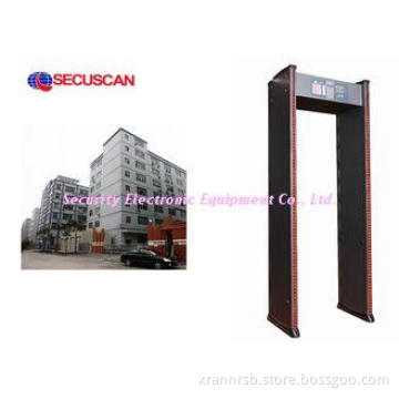 Full Body Security Metal Detector Door with 6 Pinpoint zone